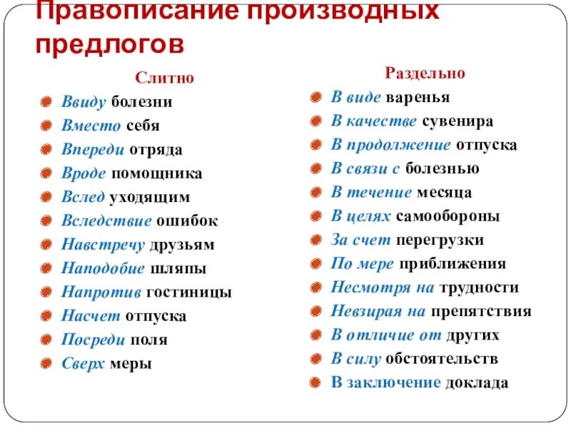 Тест написание предлогов 7 класс. Правописание производные предлоги 7 класс. Слитно и раздельное написание производных предлогов. Слитное написание производных предлогов. Предлоги правописание производных предлогов.