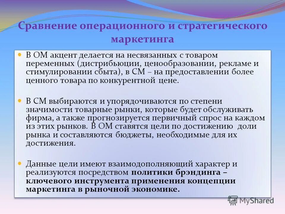 эссе на тему маркетинг