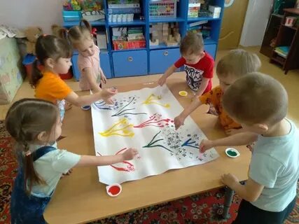 Рисование дружба младшая группа