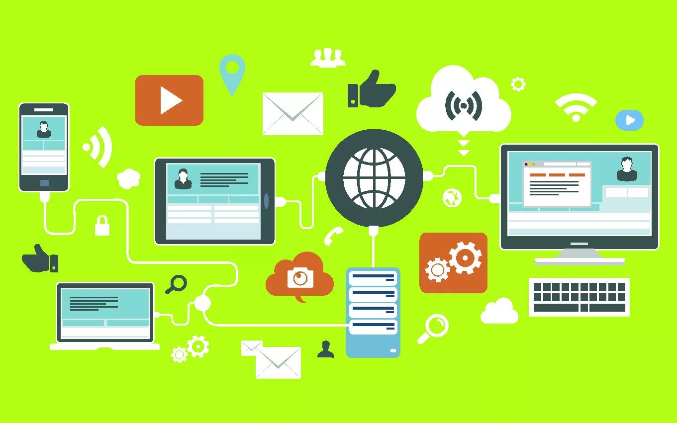 Information and communications technology. Ict. ict technology. планы мультимедиа фон.