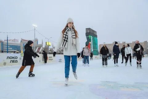 Каток на стадионе локомотив