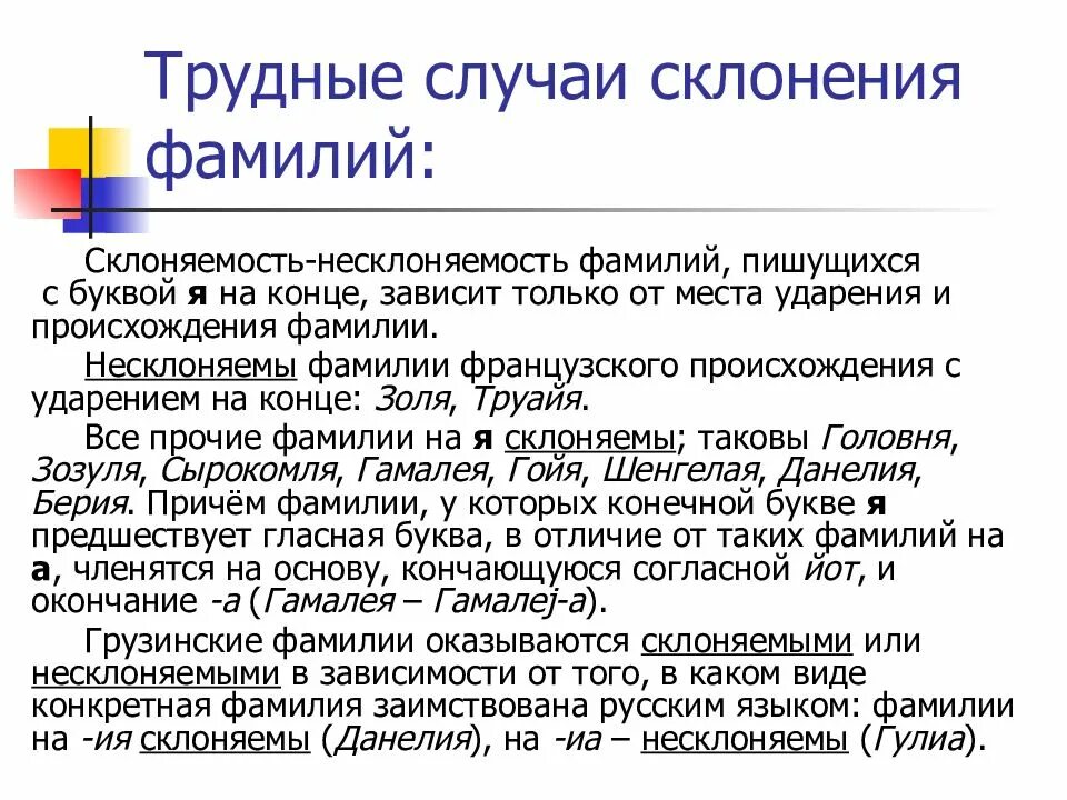 Окончание фамилии на вич