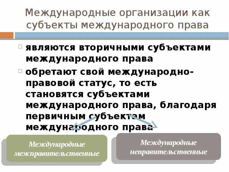 Организация как субъект. Субъекты международных организаций. Субъекты межправительственных организаций