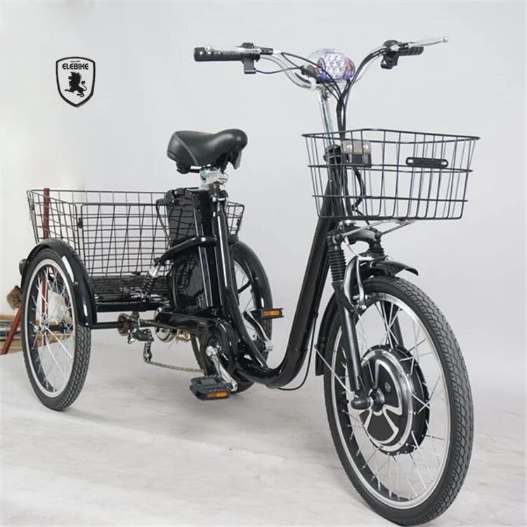 Электровелосипед трехколесный ok-350e 20"6 скор.. Трёхколёсный грузовой электровелосипед взрослый чемпион 24. Triciclo 350w. Электровелосипед ETORO Turino - трицикл 350w 36v/10.4Ah.