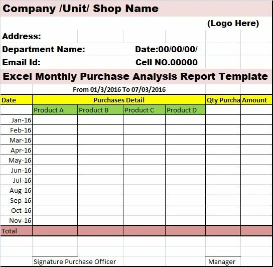 Purchase report. Шаблон для репорта. excel report. monthly report. шаблон report.