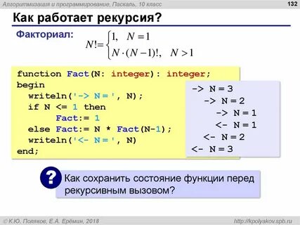 Решение функции на паскале