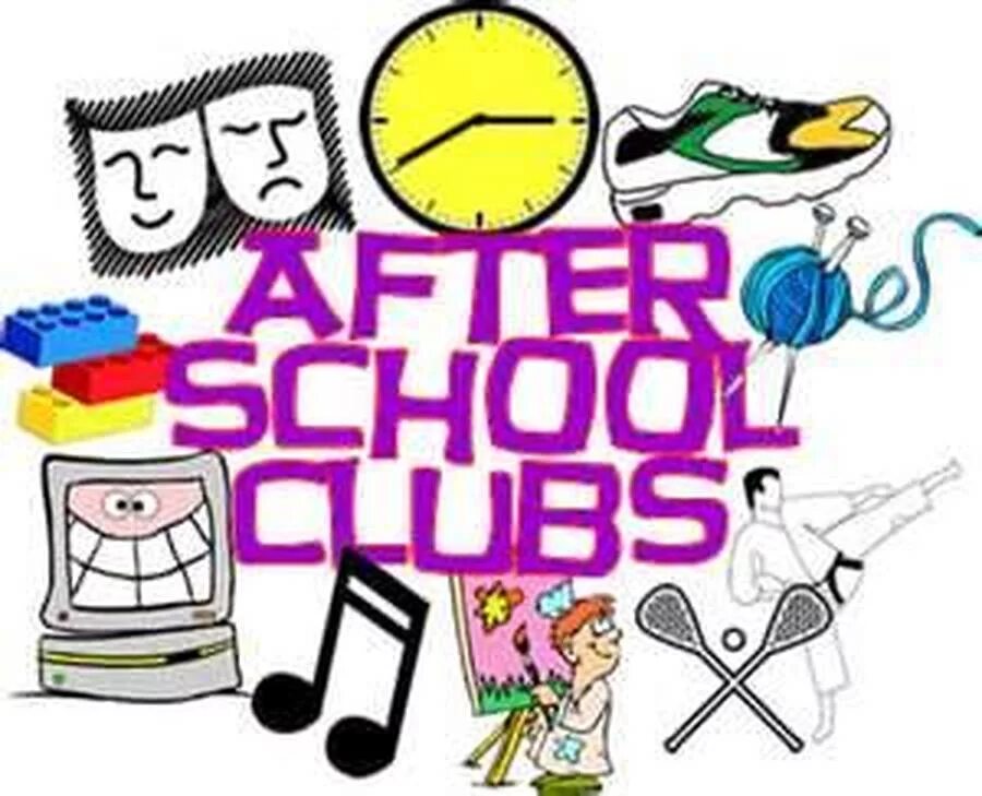 Школьные клубы по интересам. After School Club. School Clubs. Школьные клубы на английском.