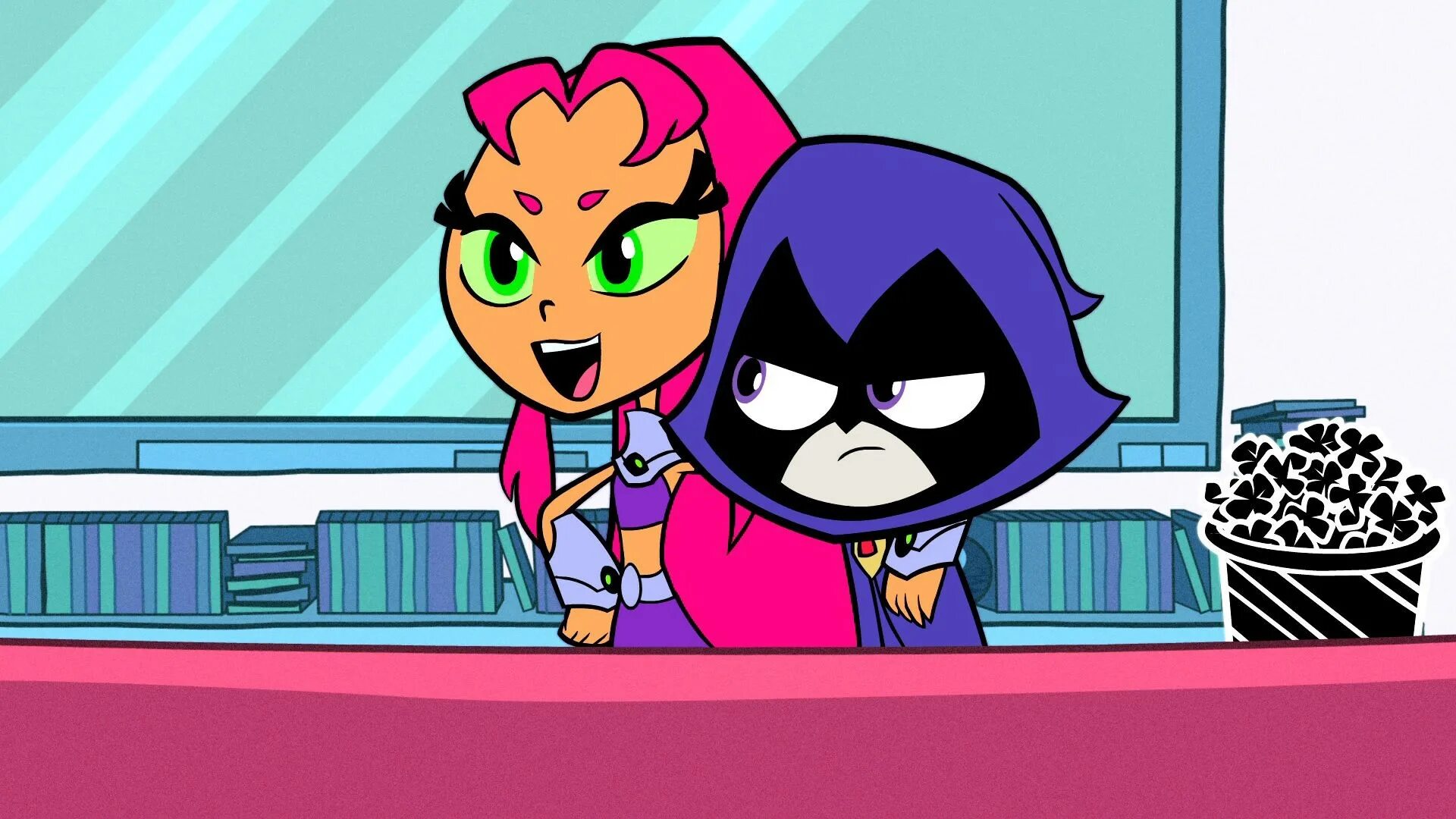 Teen titans go. Юные Титаны вперед 5 Рейвен. Юные Титаны 5 Рейвен. Рейвен мультик юные Титаны. Титаны вперед Рейвен и Старфайер.