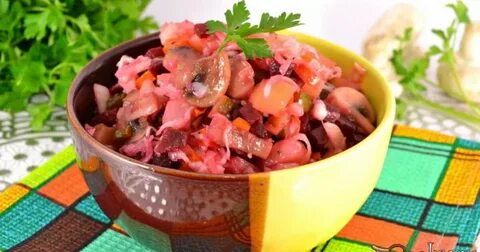 Винегрет со свежей капустой