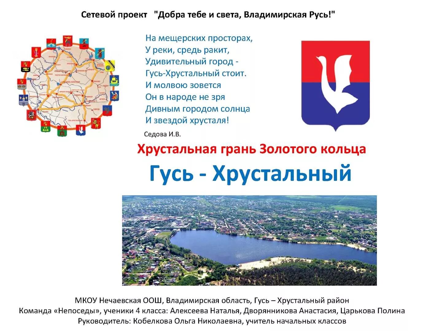 Где находится город хрустальный. Гусь хрустальный золотое кольцо россии.