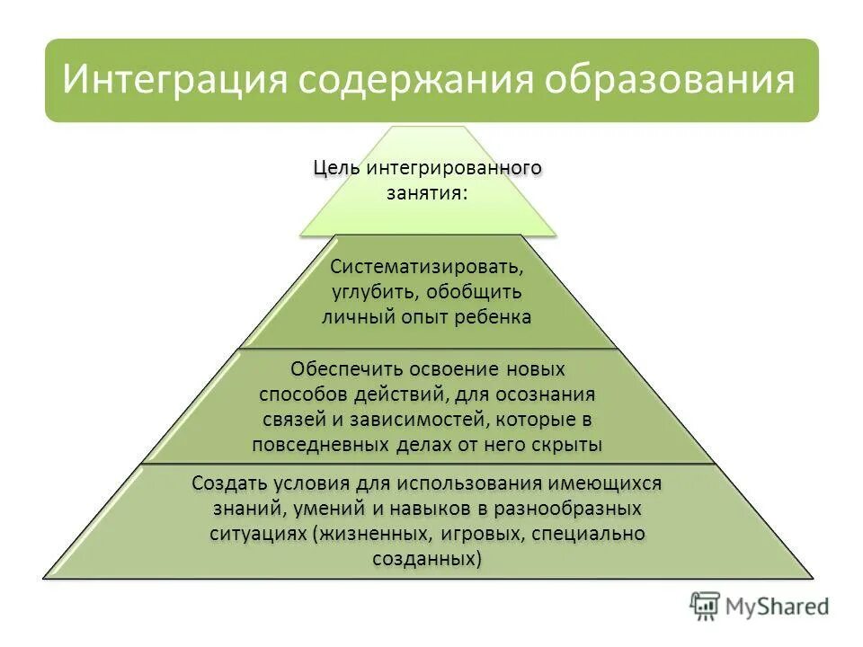 Интеграция цель образования