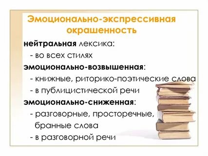 Пометы книжной лексики