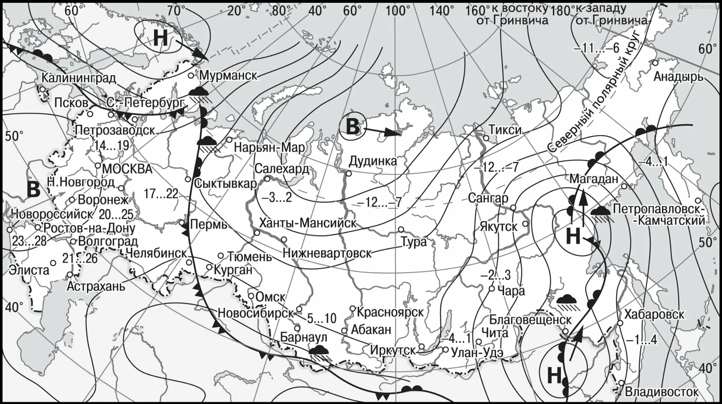 Курск салехард чита магадан волгоград это. Циклоны и антициклоны на синоптической карте. Циклон на карте. Карта циклонов России. Циклон на карте географии.