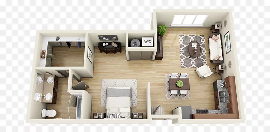 Appartement with gallery kitchen Daire düzeni, Ev zemin planları, Daire tasarımı