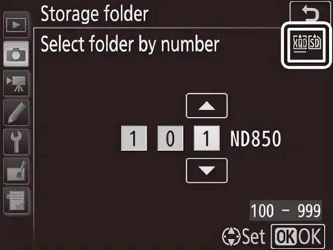 Selected folder