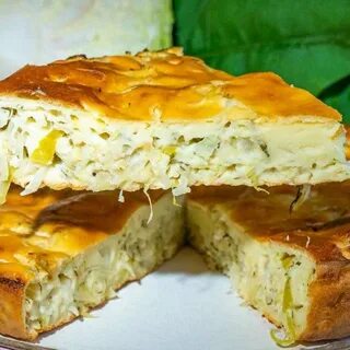 Пирог с капустой без майонеза