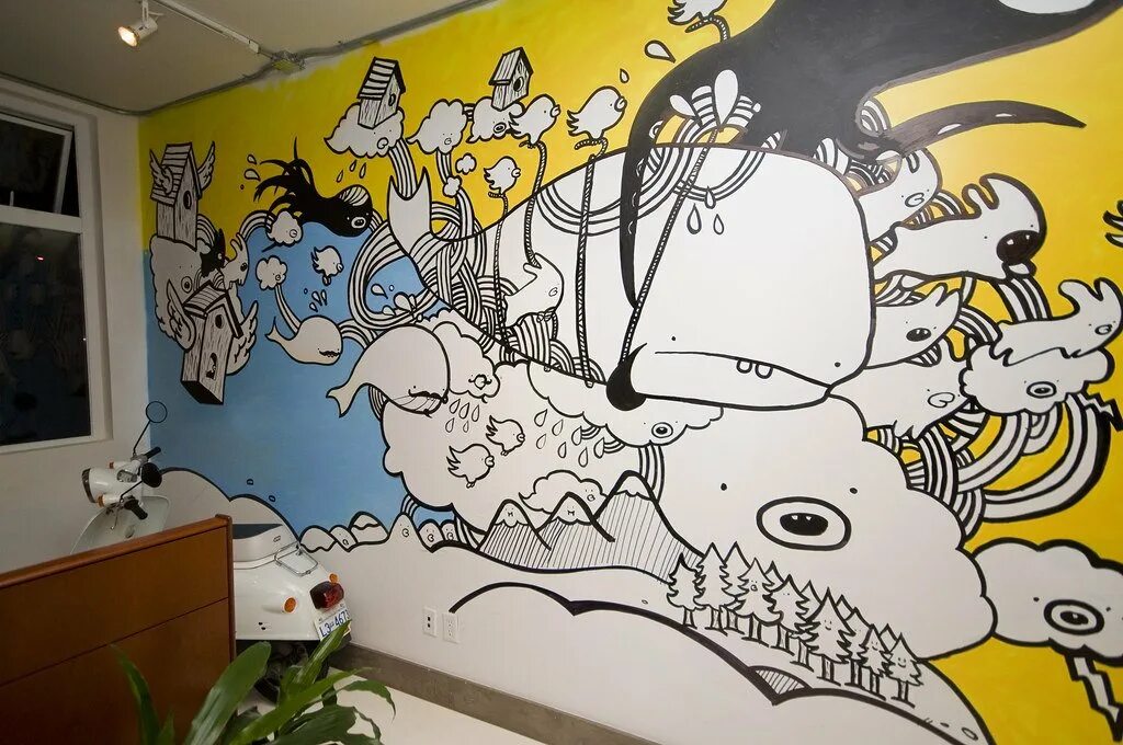 Расписать стену в комнате у подростка. Стены подростков рисунки. Граффити робот. Разрисованные стены в комнате подростка. Настенные обои раскраски.