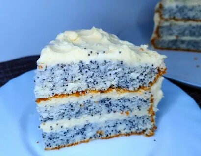 Торт с маковым безе