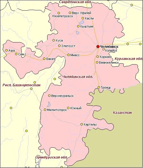Ближайшие города к челябинску. Челябинская на карте россии. Ближайшие города к челябинску. Карта челябинская область граничит. Пласт на карте челябинской области.