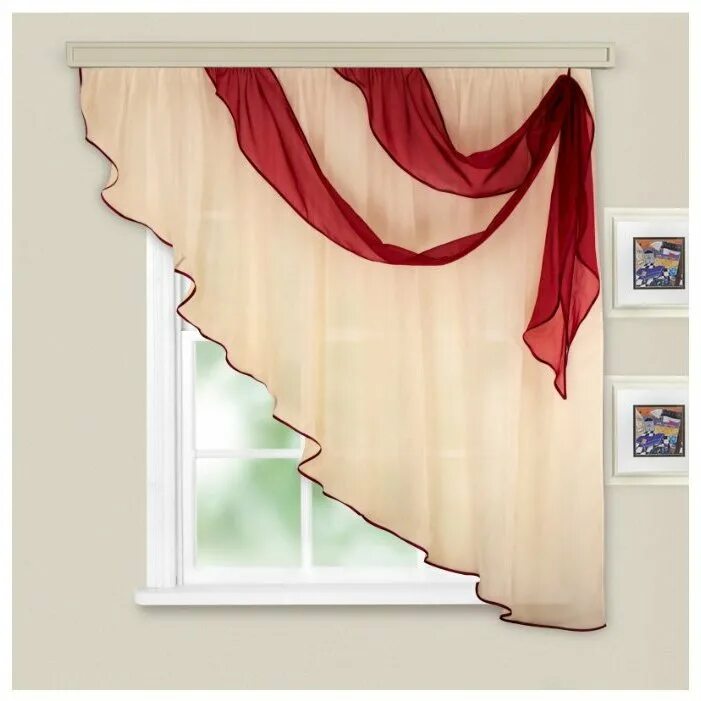 Шторы с ламбрекеном на кухню. Шторы на правую сторону. Валберис шторы вуаль. Штора на кухню на одну сторону. Ассиметричные шторы для кухни.