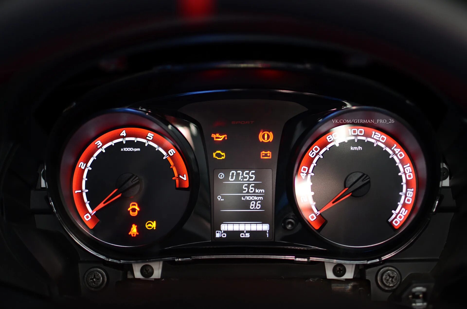 НОВАЯ ГРАНТА УСТАНОВКА ПРИБОРКИ Ferrum GF 851L ( lada granta FL комбинация прибо