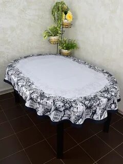 Размеры овальной скатерти