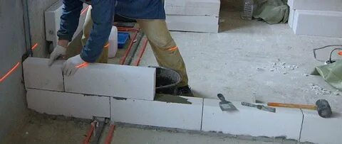 Межкомнатные стены из газоблока