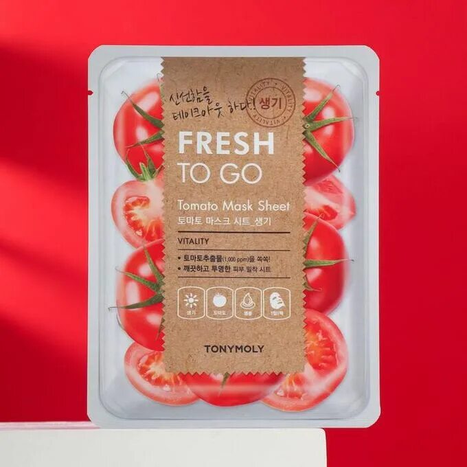 Маска для лица TONYMOLY Fresh to go Tomato Mask Sheet с экстрактом томата тканевая 20 г. Маска для лица Fresh to go Shine Muscat Mask Sheet 20g _____ TM-5970 ____ клубника. Маска для лица Fresh to go Strawberry Mask Sheet 20g _____ TM-5973 ____ клубника. Тканевая маска для лица с экстрактом томата, 22г, Eunyul. Go go tomato