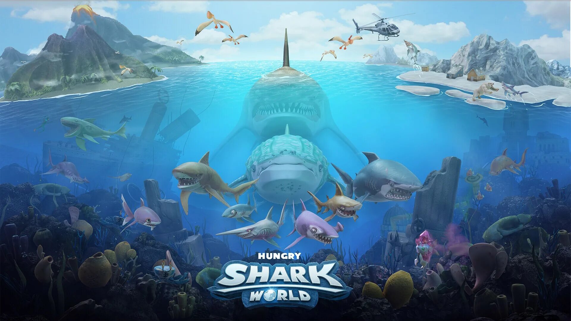 Hungry shark world взлоmанную. Акула из Хангри Шарк. Игра hungry Shark World. Hungry Sharks-Голодные акулы. Hungry Shark World акулы.