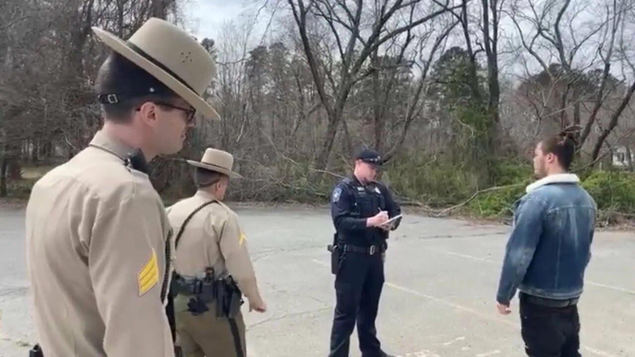 The policeman asked what are you doing