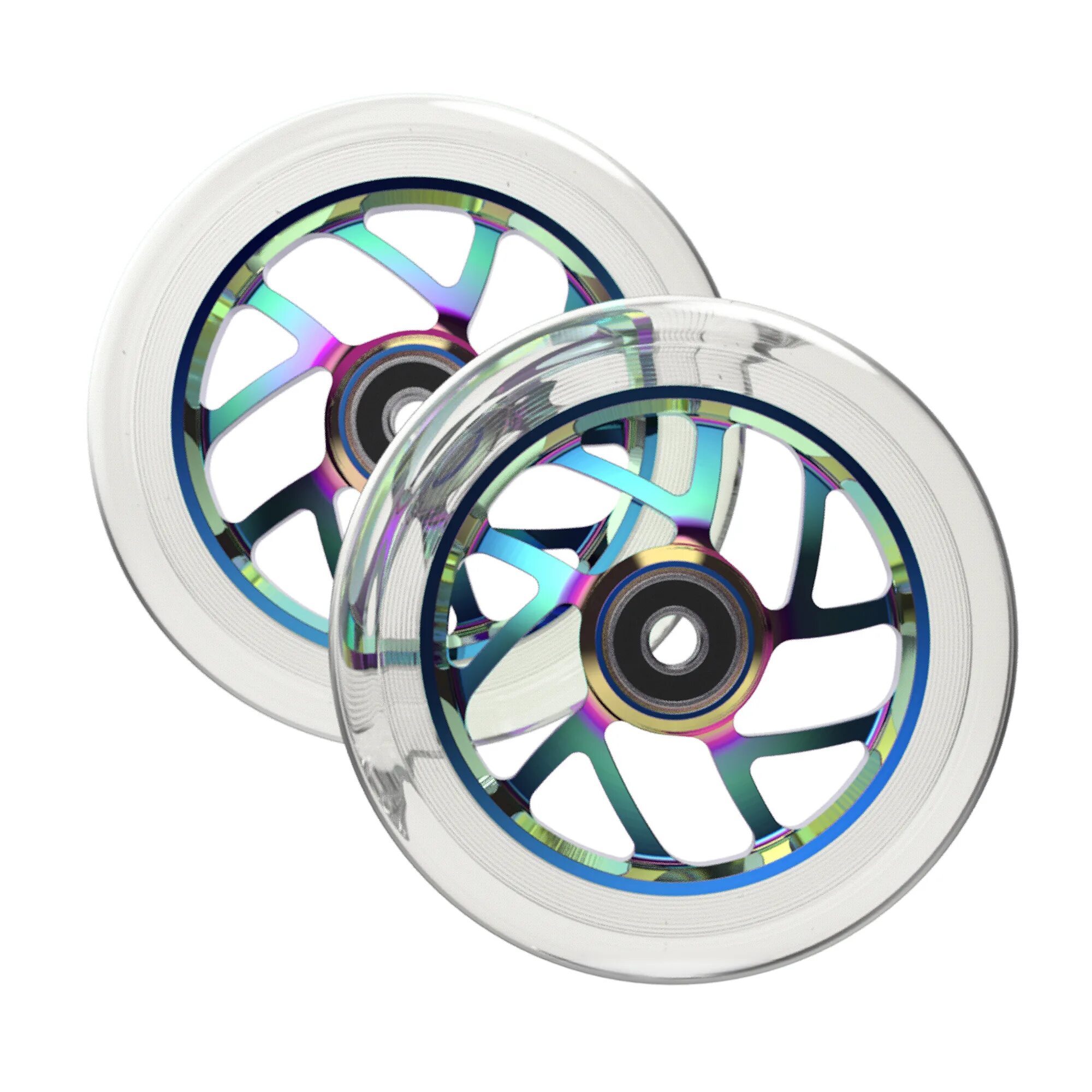 Колеса Fuzion 110 mm Wheel (pair) - Flight Neochrome / Clear PU. Колеса Fusion 110 для трюкового самоката. Колёса для трюкового самоката 110. Колёса для трюкового самоката 110 мм Фьюжен. Купить колеса 110