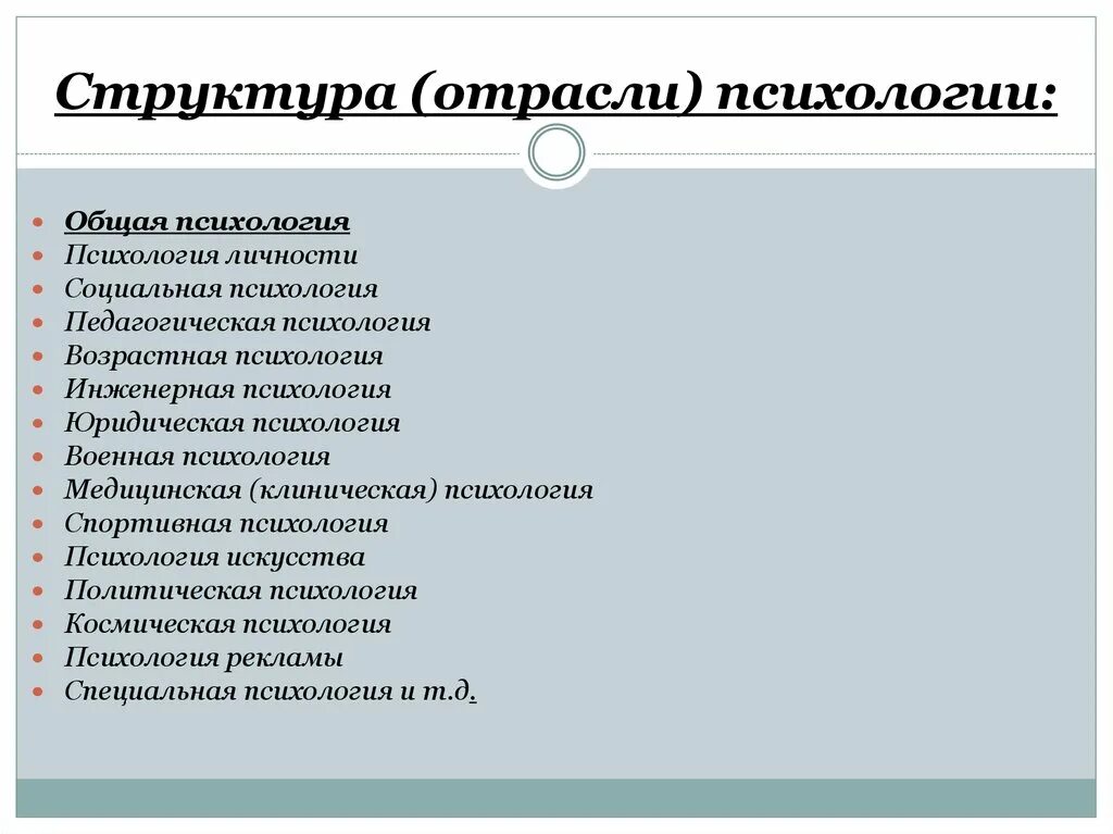 Отрасли психологии. Отрасли современной психологии. Отрасли общей психологии. Перечислите основные отрасли психологии:.