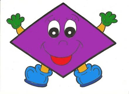 Веселые геометрические фигуры (60 картинок)