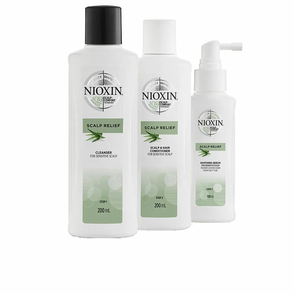 Scalp relief. Nioxin scalp relief. nioxin scalp relief set.