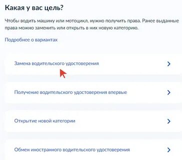 Госуслуги открытие категории