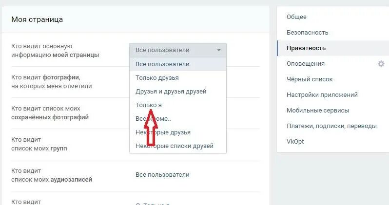 Кто видит основную информацию
