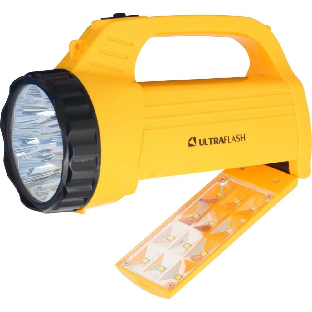 Фонарь ручной светодиодный. Led3819csm (аккум 220в жел. 9led +12smd led 2 режима SLA) ultraflash. Фонарь Ultra Flash led3819csm 9-led+12-led. Фонарь-прожектор led3819csm (акк.4v 0.8Ah) 9св/д+12св/д, желт/пласт, 2 реж, з/у 220v. Фонарь led 3815 (аккум 220в черн./желт. 15 Led; 2 режима SLA пласт. Короб) ultraflash 9217.