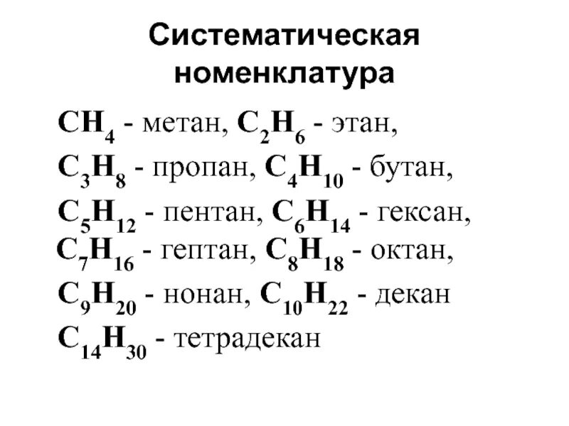 Бутан этан формулы