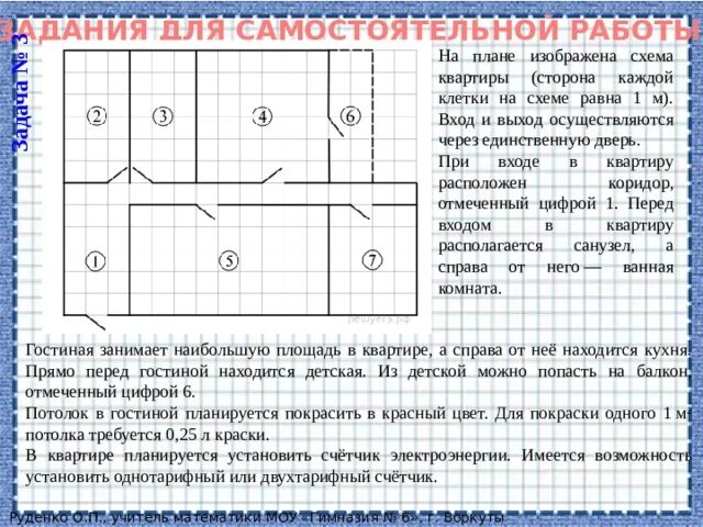 На рисунке изображен план квартиры