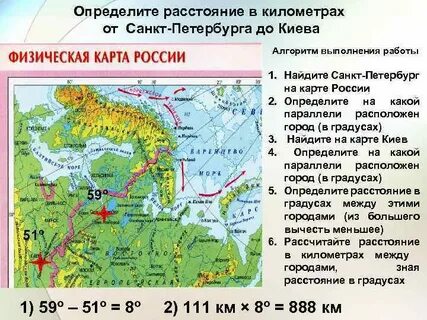 Определите через какие города