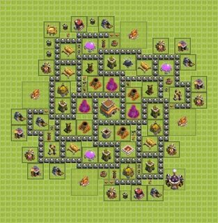 Карта clash of clans