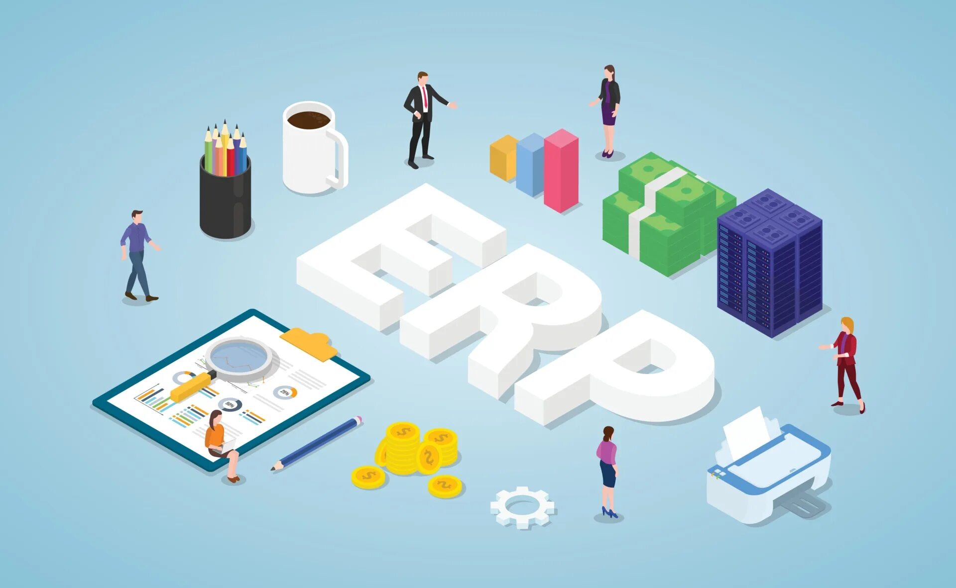 ERP. Система планирования ресурсов предприятия (ERP). Будущее ERP. Система векторов. Company assets