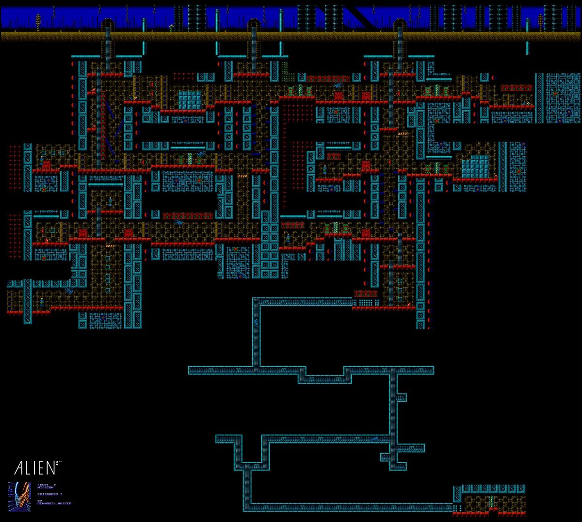 Nes maps. Alien 3 nes map. alien 3 денди. alien 3 sega картридж. alien 3 (игра, nes).