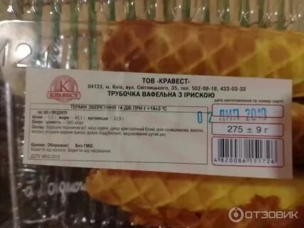 Трубочки калории