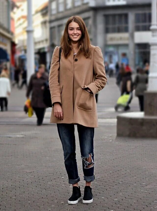 джинсы бойфренды с пальто - Поиск в Google Jeans boyfriend, Eleganza popolare, M