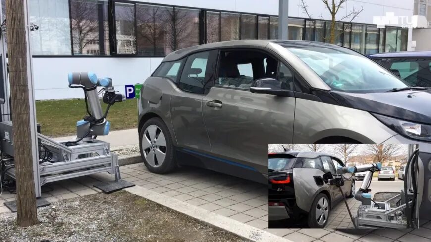 Робот заправщик. Роботизированная азс. зарядная станция для роботов. робот фольксваген.