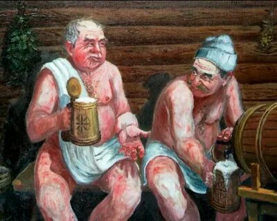 Барин в бане с матерью и груней