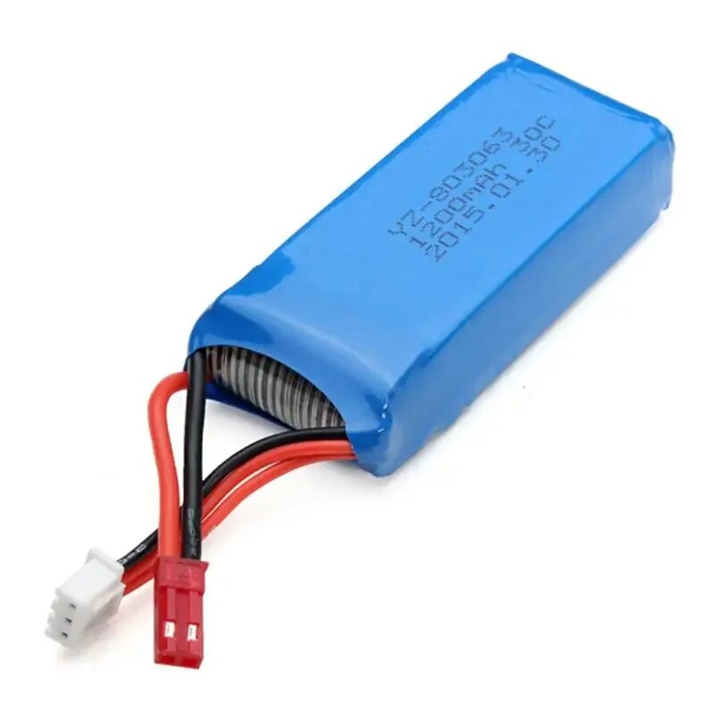 Аккумулятор для радиоуправляемой модели 7.4. 7.4v 1200mah. lipo battery 7.4v 2000mah. аккумулятор для квадрокоптер jjrc x6. акамулятор для дрона mix r/c x101.