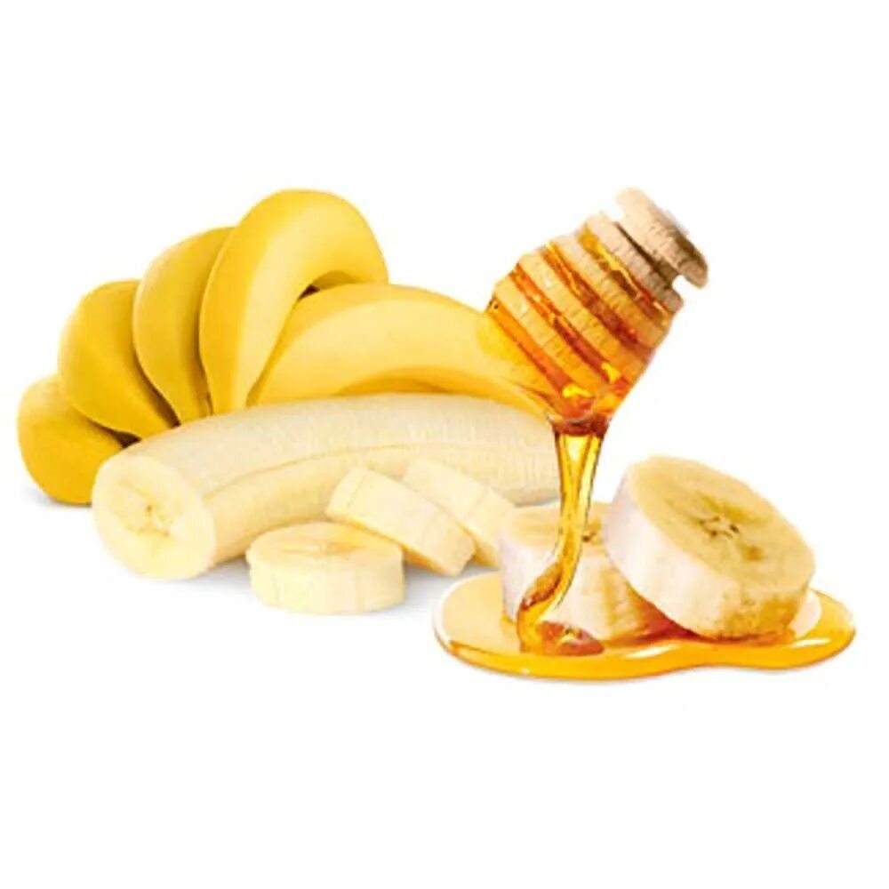 Вес 1 банана без кожуры. Банан на белом фоне. Банан с медом. Медовые бананы. Бананы в косметологии.