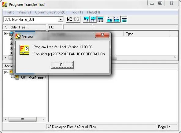 Fanuc Focas Traffic Dump. Transfer tools